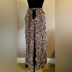 Tribal animal print lounge pajama bottoms
